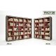 Italy style 20 könyvtár dekorképekkel díszített modern tolóajtós gardrób 160-239cm