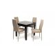 Kis Berta asztal 80-as Wenge + 4 db Geri Cappuccino szék
