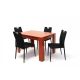 Kis Félix asztal 120-as Calvados + 4 db Szofi Fekete szék