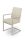 Hektor fémvázas masszív karos szék szürke, cappuccino 45.6/51.5x66.5x90x48 cm