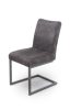 Hektor fémvázas masszív szék szürke, cappuccino 45x63x91x48cm