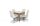 Kis Stella asztal 90-es Világos avellino + 4 db Boston Fehér szék
