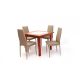 Kis Stella asztal 90-es Calvados + 4 db Geri Cappuccino szék