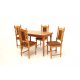 Kis Wénusz asztal 120-as Éger + 4 db Wénusz Éger szék