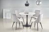 Ambrosio fémtalpas kerek étkezőasztal 90x72cm