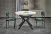 Peroni nyitható kerekített étkezőasztal  100+150x100x75cm
