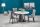 Remigio kerek étkezőasztal 120x70cm