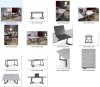 Tiziano étkezőasztal egyedi lábakkal 160+60x90x76cm