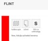 Flint 2-es Fix kanapé, hullámrugós felület, masszív fém lábakkal 172x92 cm