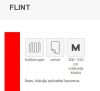 Flint 3-as Fixes kanapé, hullámrugós felület, masszív fém lábakkal 203x92 cm