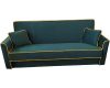 Lima modern kanapé, színes kéder varrással 216x91 cm