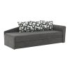 Emu klasszikus kanapé ágyfunkcióval, szürke Novalife kárpittal 197x78x75 cm