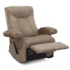 SUAREZ állítható relax fotel, masszázsfunkcióval, szürkésbarna / barna színben 90x60x95 cm