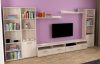 Noko- signa 12 két fiókos TV asztal, sonoma és fehér színben 110x41x40 cm