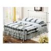 Nieves fém ágy, ágykeret ágyráccsal, fém fehér színben 98,6-148,6-168,6x208x116,3 cm