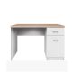 Topty TYP 09 PC asztal 1D1S, fehér és sonoma tölgyfa színben 120x55x77 cm