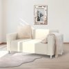 Homker 2 személyes kanapé, bézs textilbőr, 140x78x63 cm