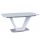 PERAK Luxus bővíthető étkezőasztal, magasfényű fehér színben 160-220x90x76 cm