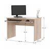 JOHAN NEW 02 PC asztal / íróasztal, sonoma tölgyfa / szilvafa / fehér színben
