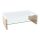 Kontex 2 New dohányzóasztal, sonoma tölgyfa/fehér extra magasfényű HG 110x65x40