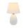 QENNY TYP 12/13 aT09350 Kerámia asztali lámpa, fehér / zöld színben