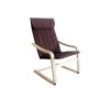 TORSTEN relaxációs szék, zöld / barna és természetes fa színben 59x73x99 cm