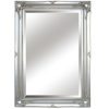 MALKIA TYP 7 Tükör elegáns fakerettel, ezüst színben 64x94 cm