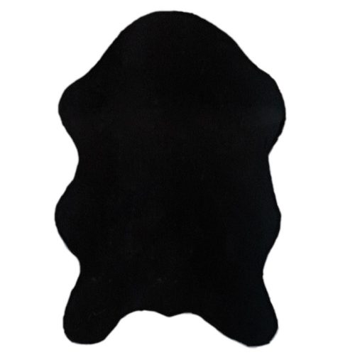 EBONY TYP5 műszőrme szőnyeg fekete színben