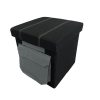 IDANA ülőke, fekete anyag, 49x32x52,5 cm 