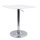 FLORIAN NEW Állítható bárasztal, króm és fehér színben, 60x60x70-91 cm