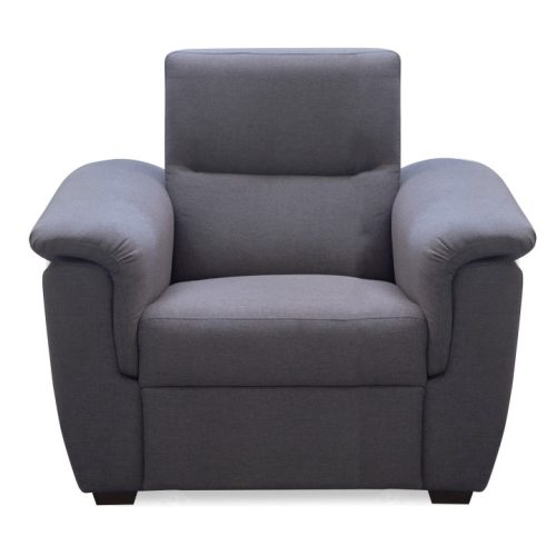 BORN elegáns relax fotel, sötétszürke színben 110x91x93 cm