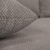 Kinyitható FERIHA kanapé, szövet szürke-barna taupe, 196x75x87 cm