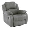 Askoy állítható relaxáló fotel, barna szövet 87x92x97 cm