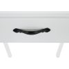 Linet New fésülködőasztal zsámollyal, fehér/ezüst színben 72x40x136 cm