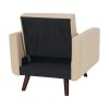 Arkadia ágyazható fotel, mélytűzött kárpitozás 200x85x85 cm