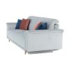 Ariana világos színű nyitható kanapé, masszív erős szövettel,  238x101x74/88 cm