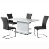 KORINTOS kihúzható étkezőasztal, fehér színű HG 160-200x90x76 cm 