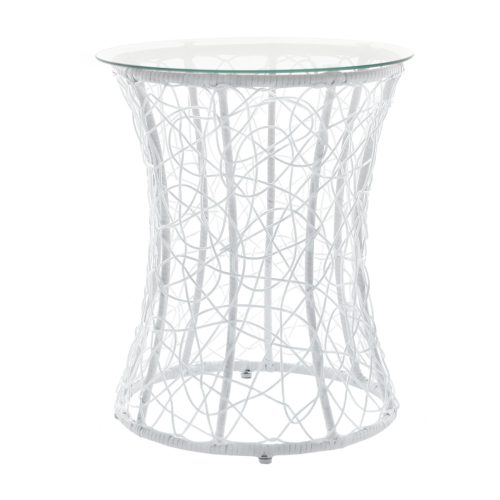 SALMAR NEW kisasztal, fehér színben, 50x47 cm 