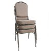 Zina 3 NEW krómozott rakásolható szék, bézs erős szövettel 44x50x93 cm 