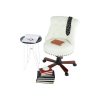 ARZU irodai szék, bézs/dió színben, 56x67x89-97 cm 