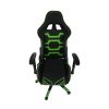 BILGI irodai/gamer szék, fekete/zöld színben, 62x78x120-130 cm 