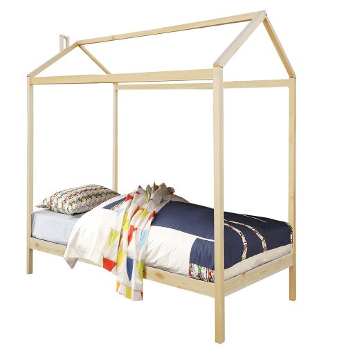 ATIMAD montessori ágy, természetes színben, 90x200 cm