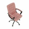 RULIS irodai szék, rózsaszín textilbőr, 60x61x96-106 cm