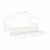 ELISIA ágy 2 konténerrel, fehér színben, 208x96x148 cm 