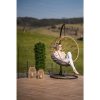 Gabe fémkeretes kerti függő fotel, szürke- barna színben 105x89x197 cm 