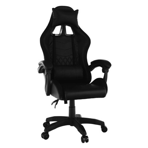 MAFIRO irodai/gamer szék, RGB LED háttérvilágítással, fekete színben, 64x60x127-137 cm