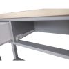 JEREVAN konzolasztal, szürke/világos dió színben, 80x30x80 cm