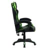 JAMAR irodai/gamer szék, zöld/fekete színben, 65x65x114-124 cm 