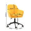 SORILA irodai szék, sárga/fekete színben, 55x56x88/95 cm 