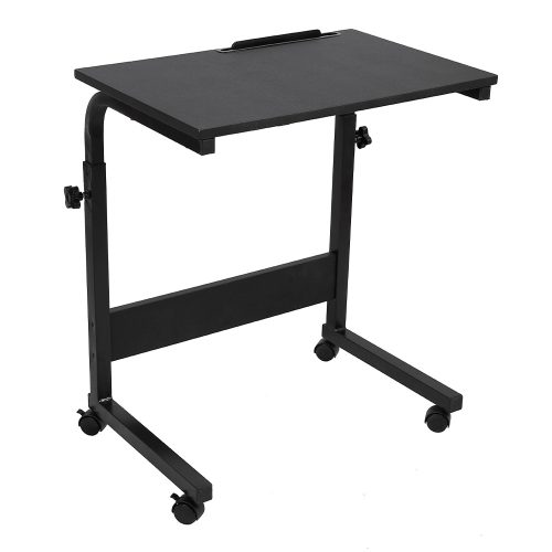 WESTA számítógépasztal kerekekkel, fekete színben, 60x40x70-90 cm
